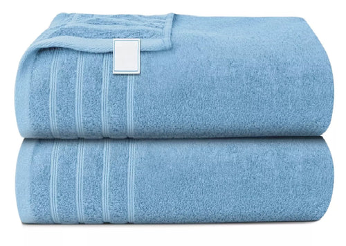 Two-pack bath sheet towels ideal for larger bathrooms